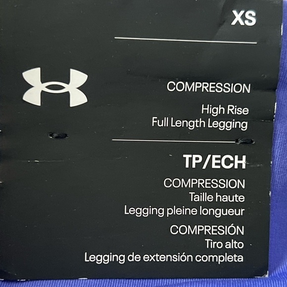 NWT Under Armour Women’s Infared Up Pace Compression Leggings | Light Purple XS - Picture 7 of 7